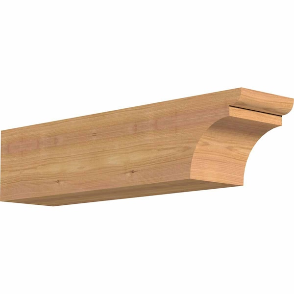 Ekena Millwork Yorktown Smooth Rafter Tail, Western Red Cedar, 5 1/2"W x 6"H x 24"L RFT06X06X24YOR00SWR - main
